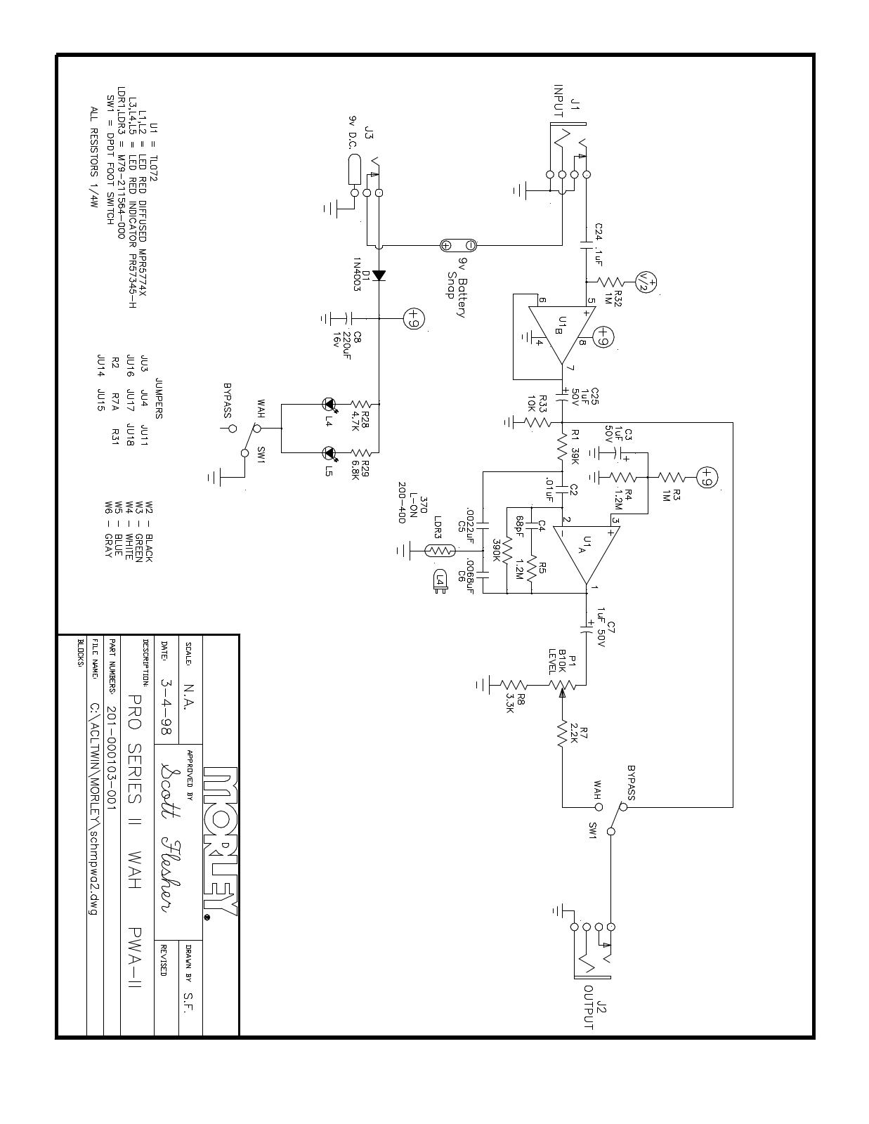 Morley Pedals PWA-IIES User Manual