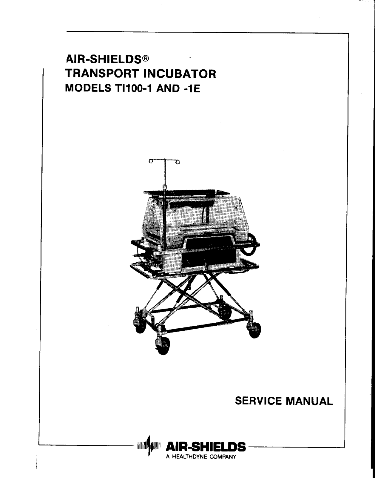 Air-Shields Ti-100 Service manual