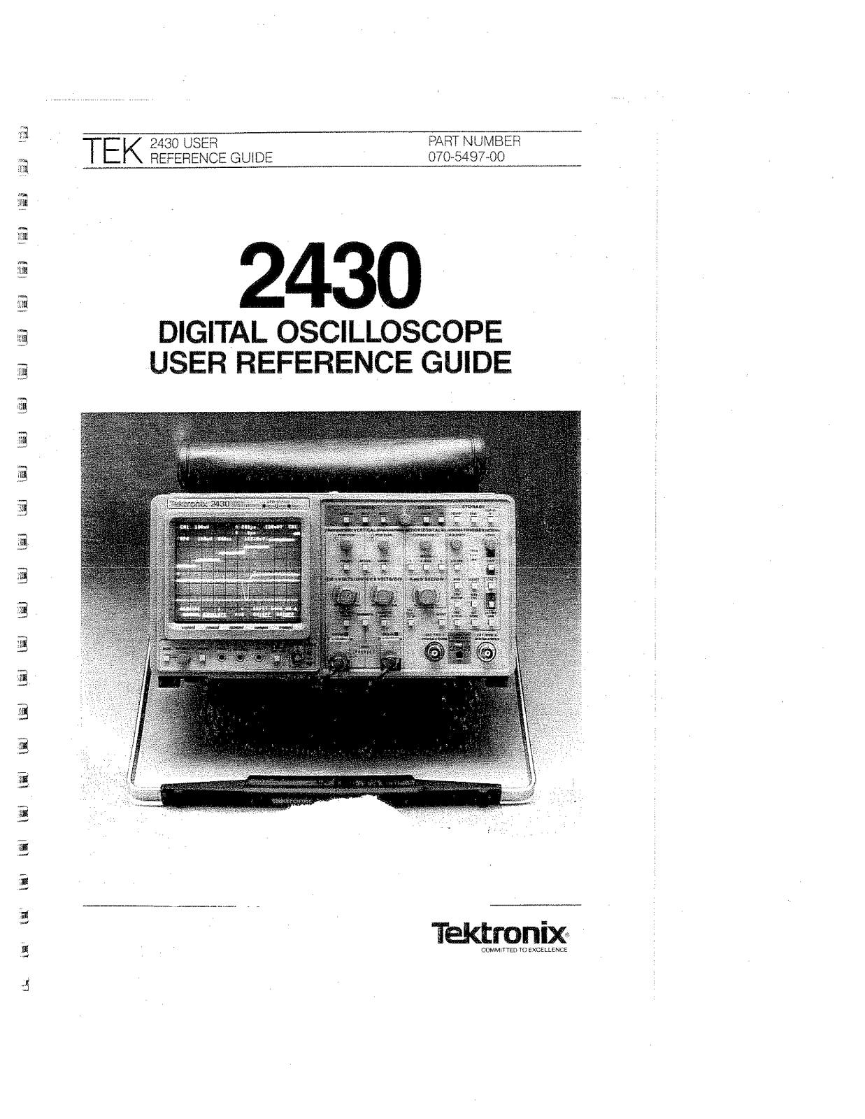 Tektronix 2430 User Manual
