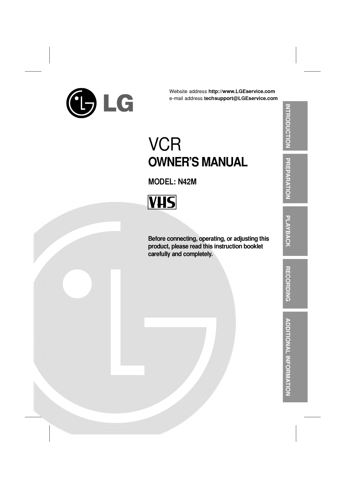 LG N42M User Manual