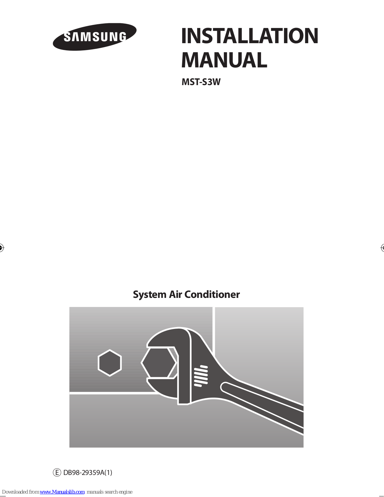 Samsung MST-S3W Installation Manual