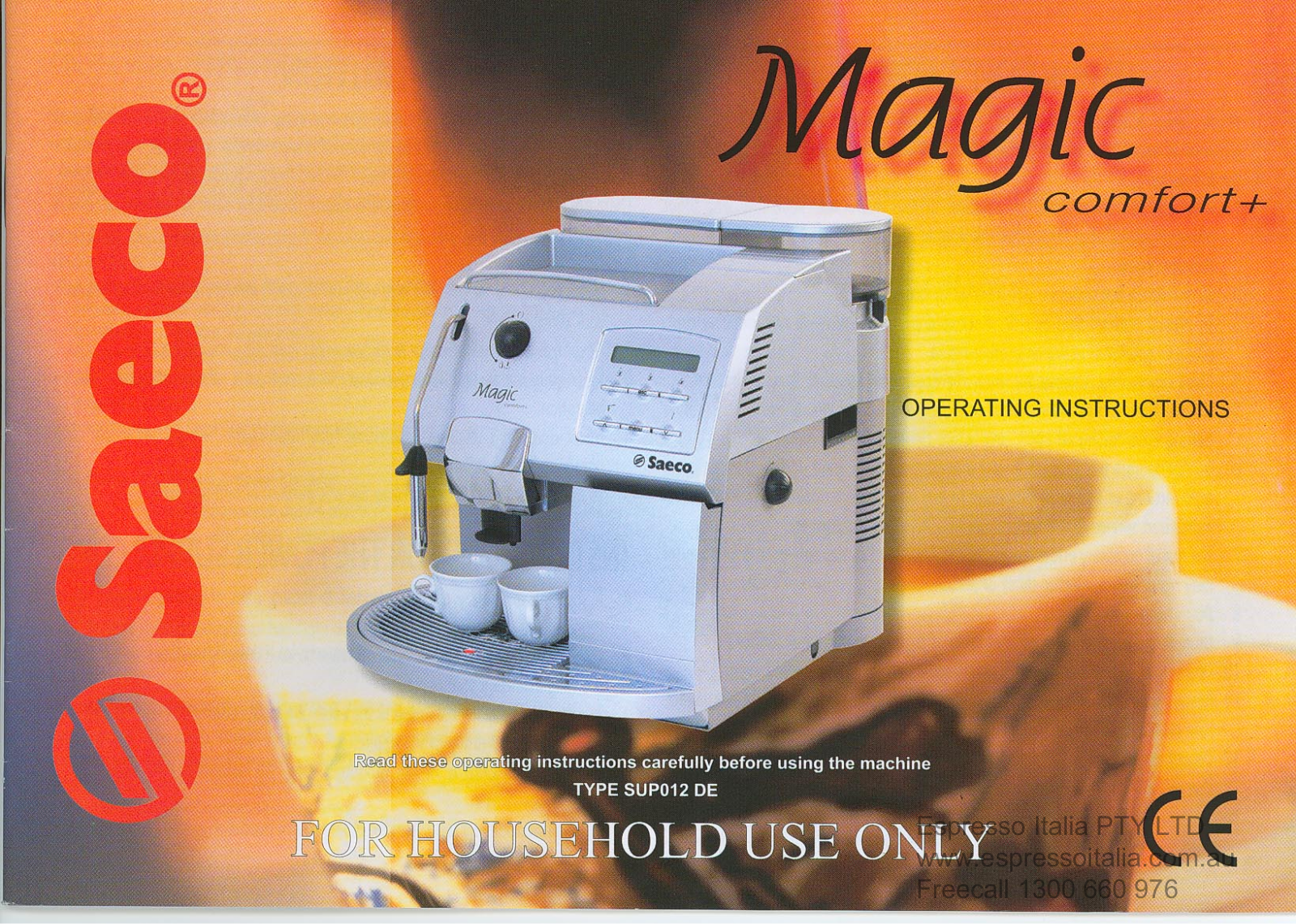 SAECO Magic Comfort Plus User Manual