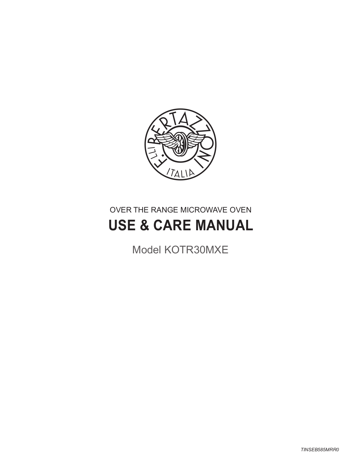 Bertazzoni KOTR30MXE User Manual