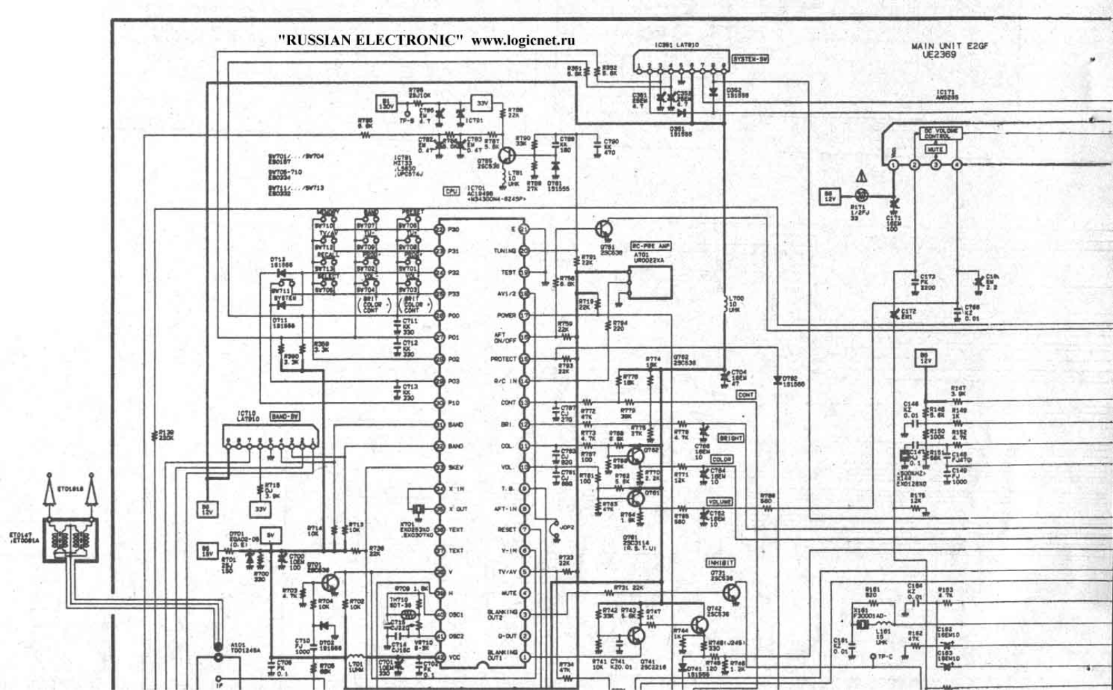 Sanyo 1419 Schematic