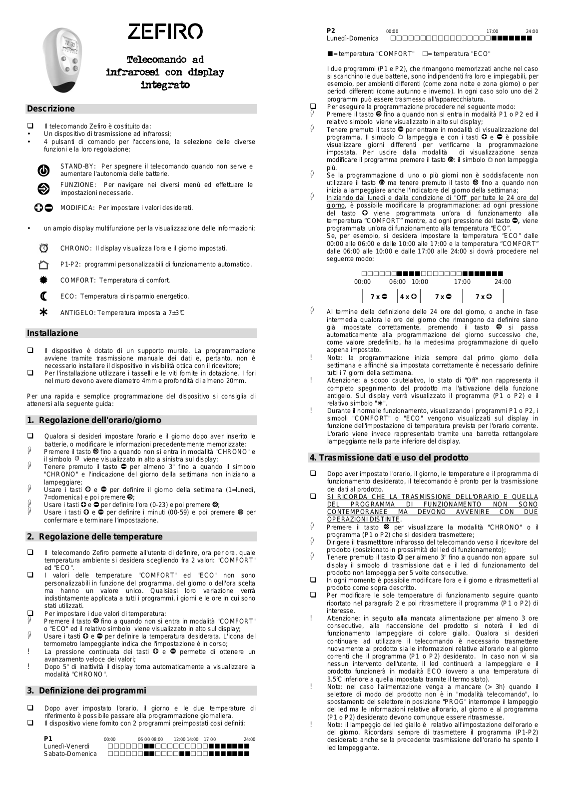 Radialight Zefiro User guide