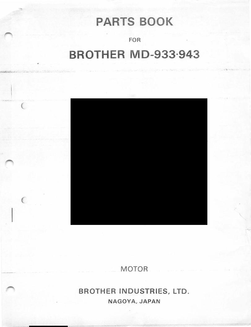 Brother MD-933, MD-943 Manual