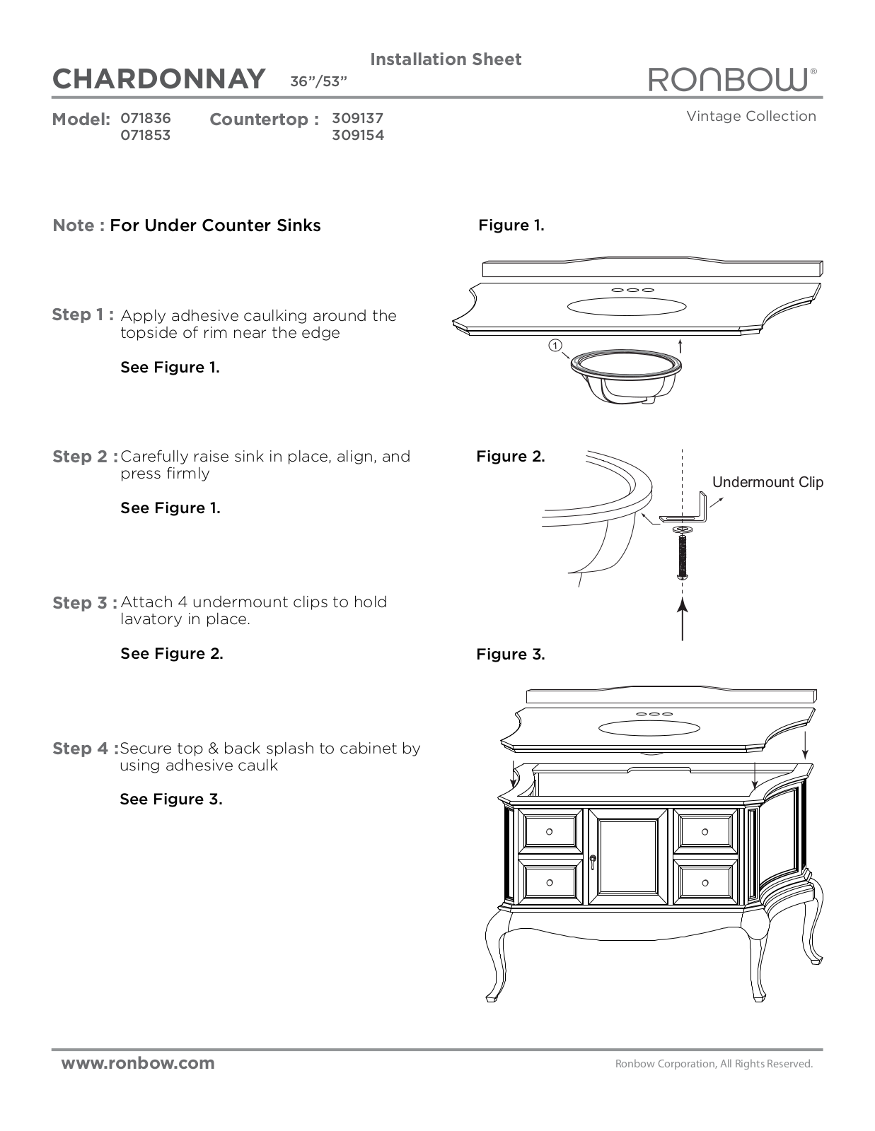 Ronbow Chardonnay User Manual