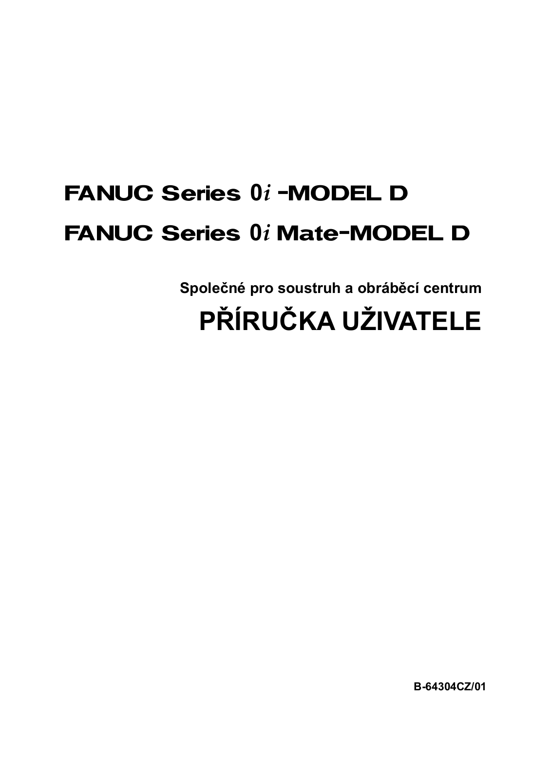 fanuc 0i  Mate User Manual