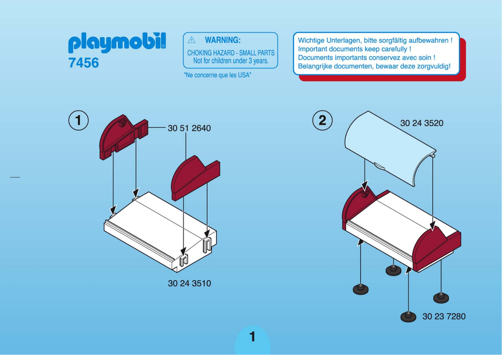 Playmobil 7456 Instructions