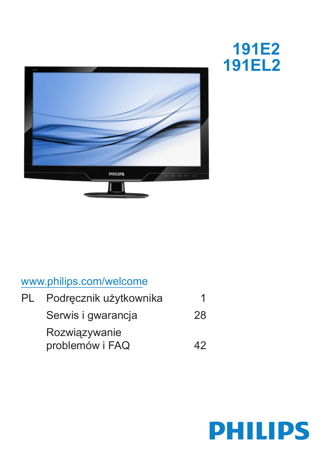 Philips 191E2, 191EL2 User Manual