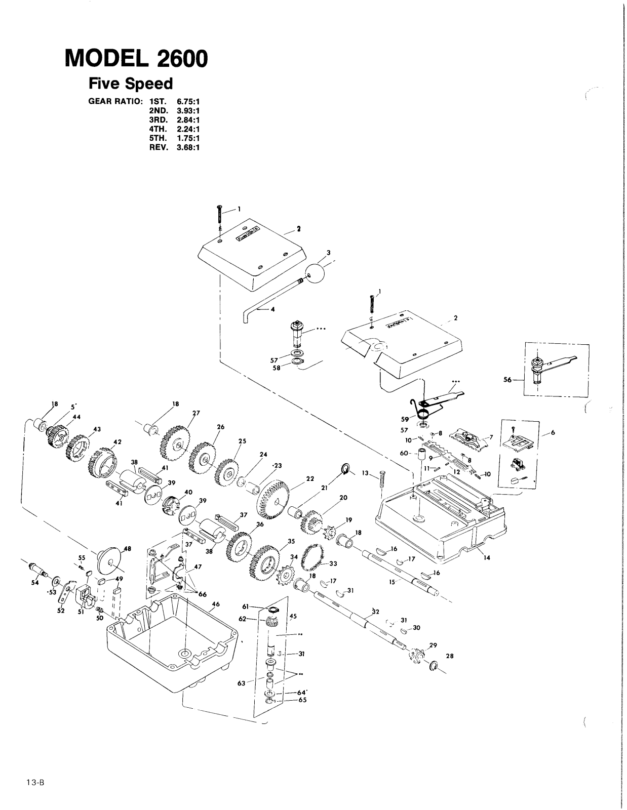 Dana 2600 Parts List