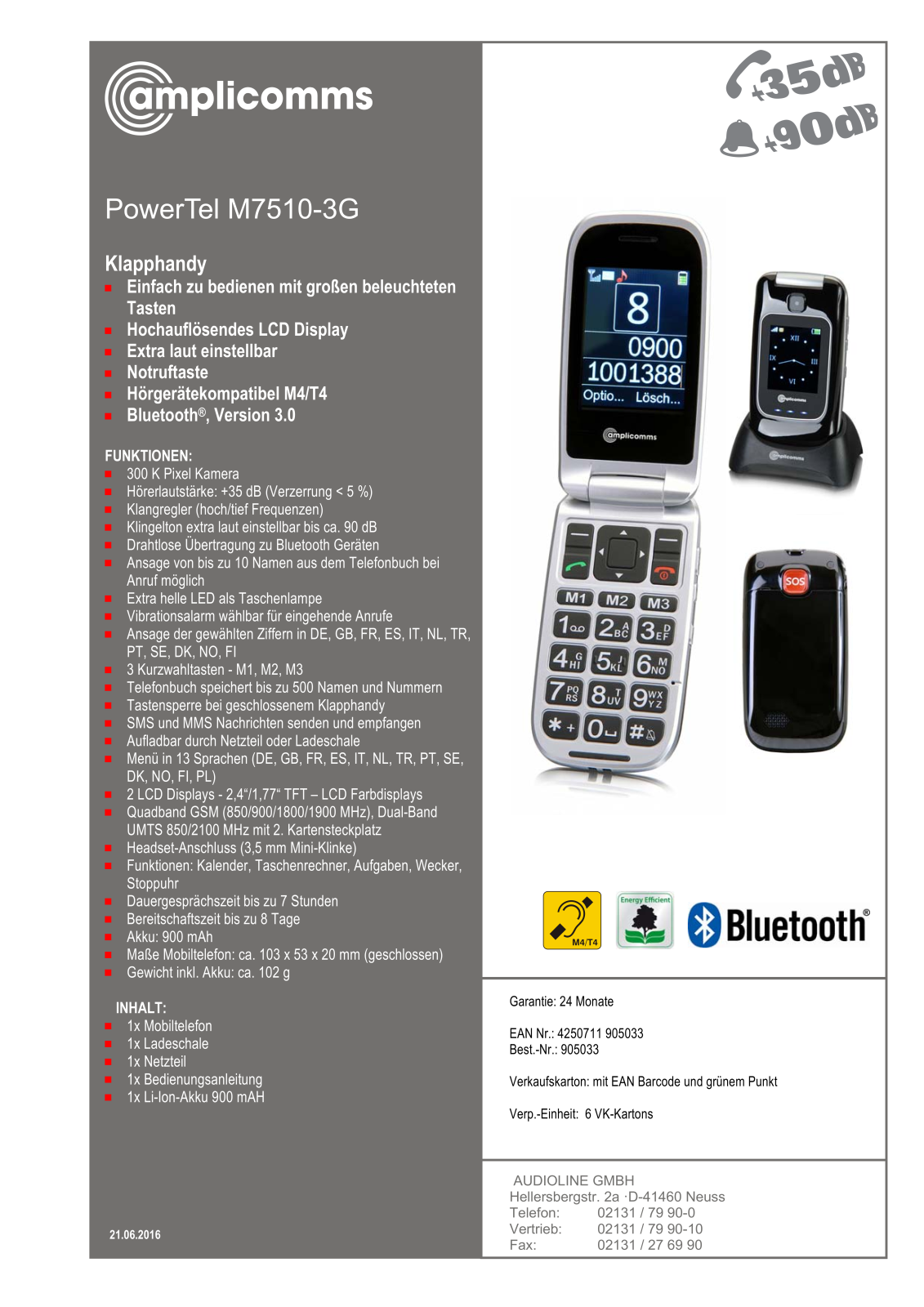 Amplicomms PowerTel M7510-3G User Manual