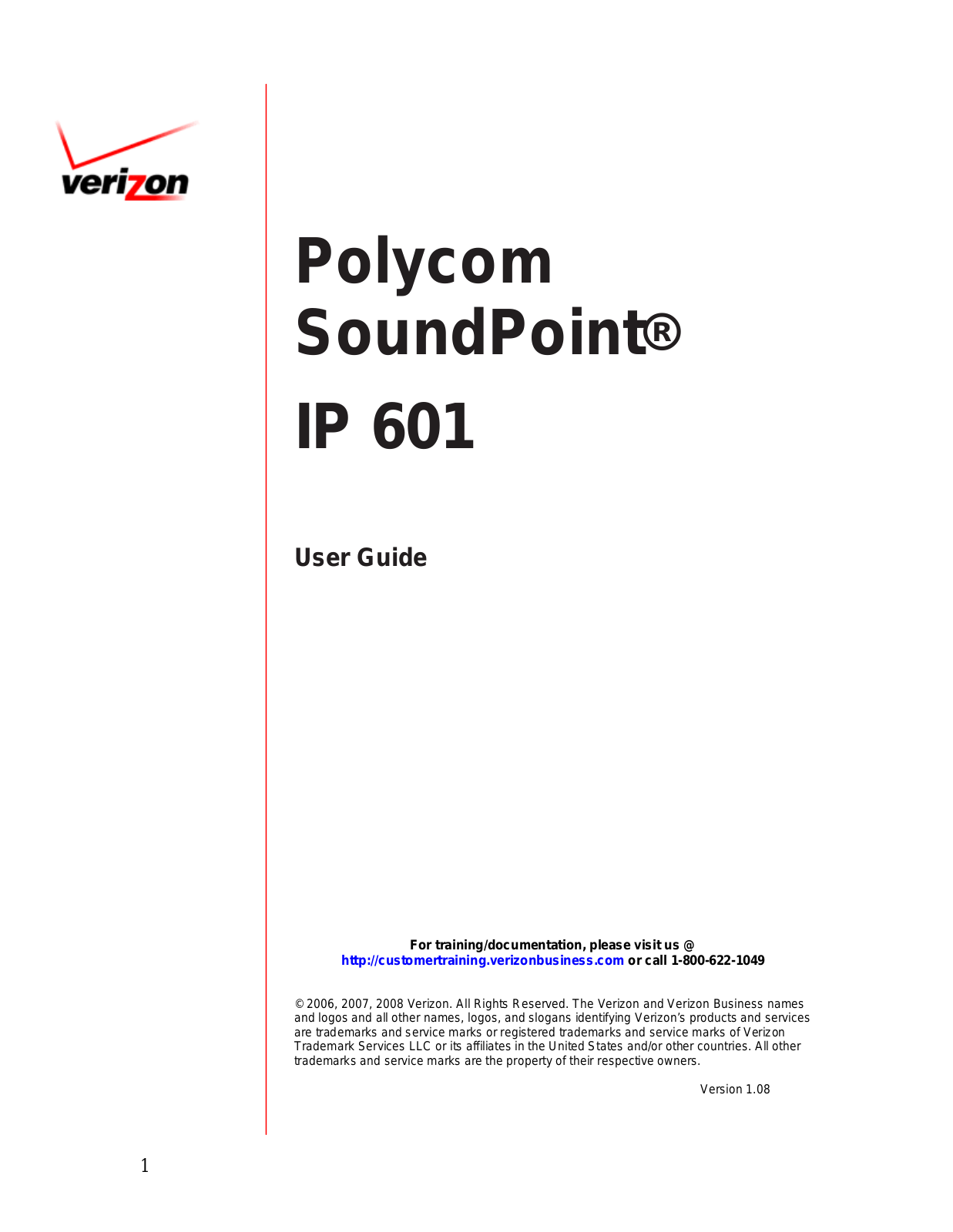 Polycom IP 601 User Manual