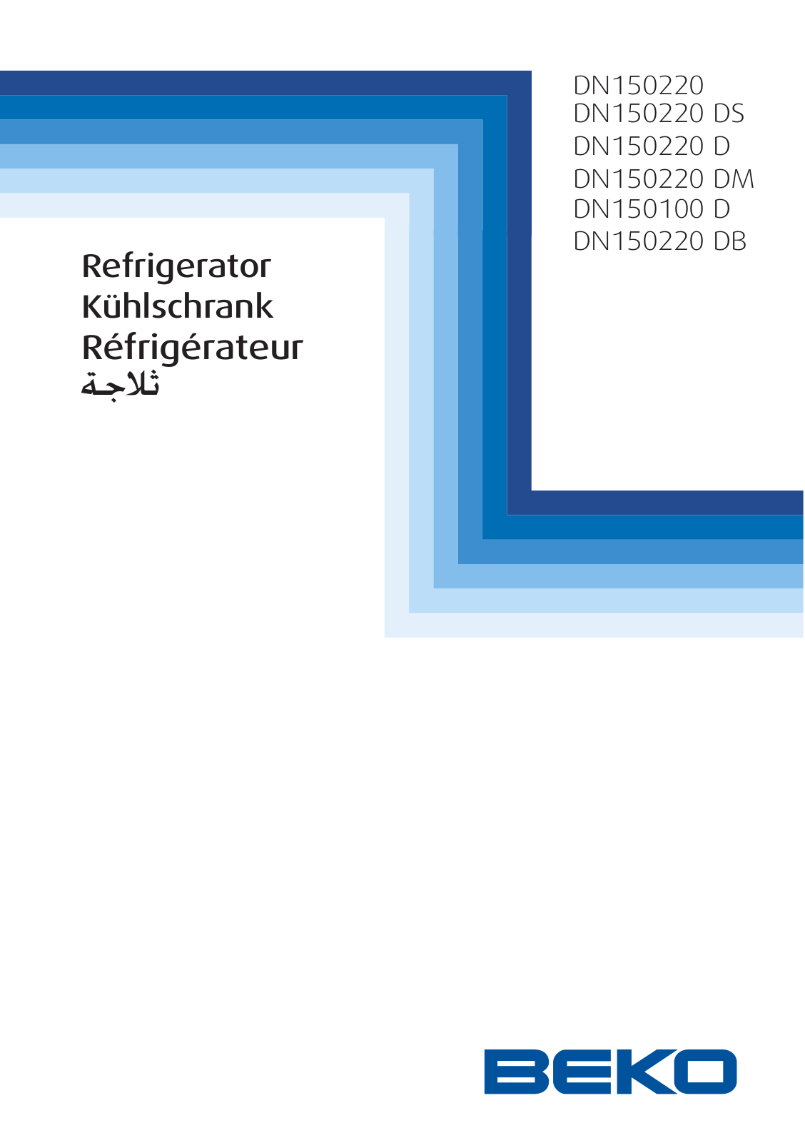 Beko DN150220 DS, DN150220 D, DN150220 DM, DN150100 D, DN150220 DB User manual