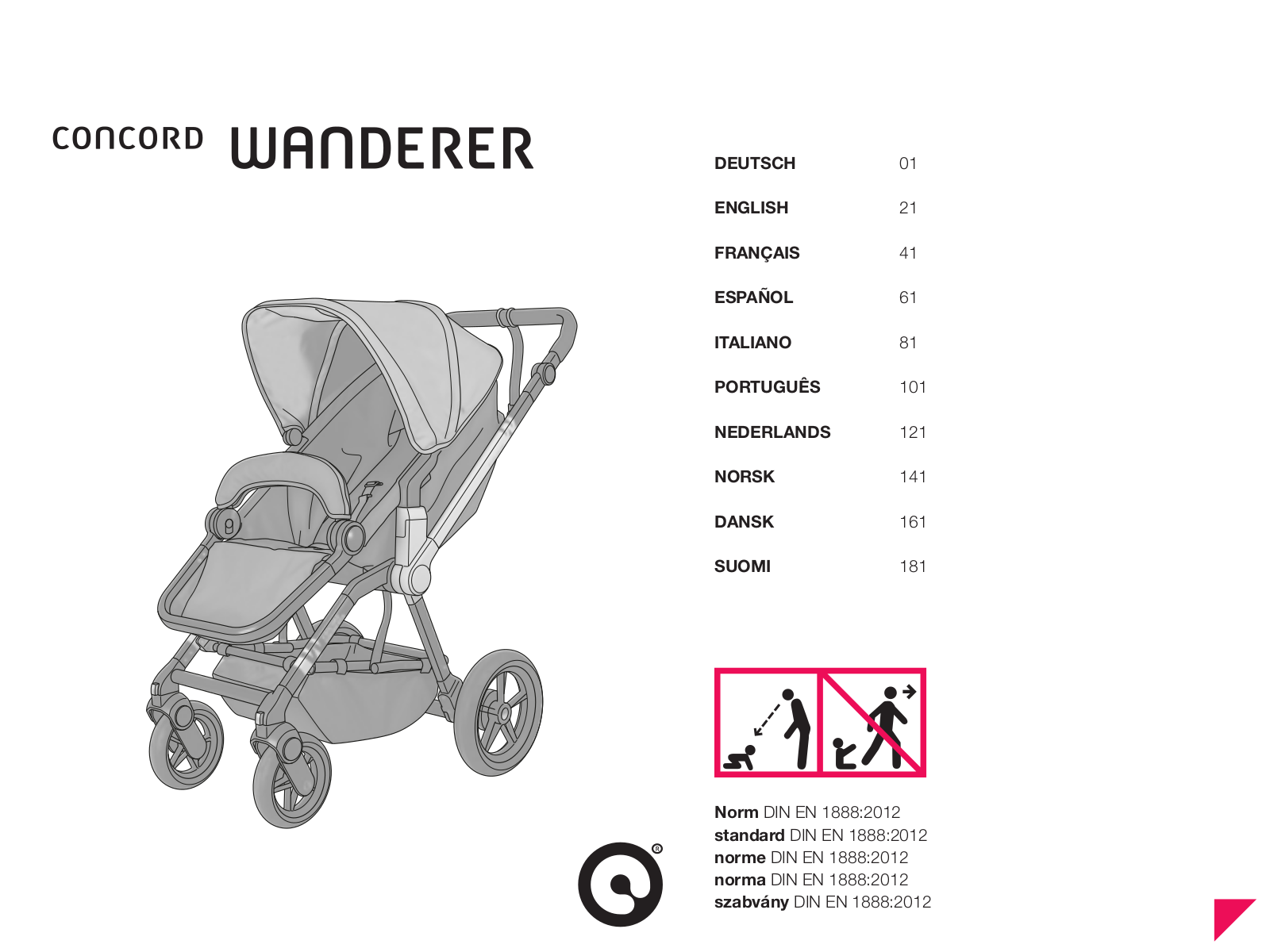 Concord WANDERER INSTRUCTION MANUAL