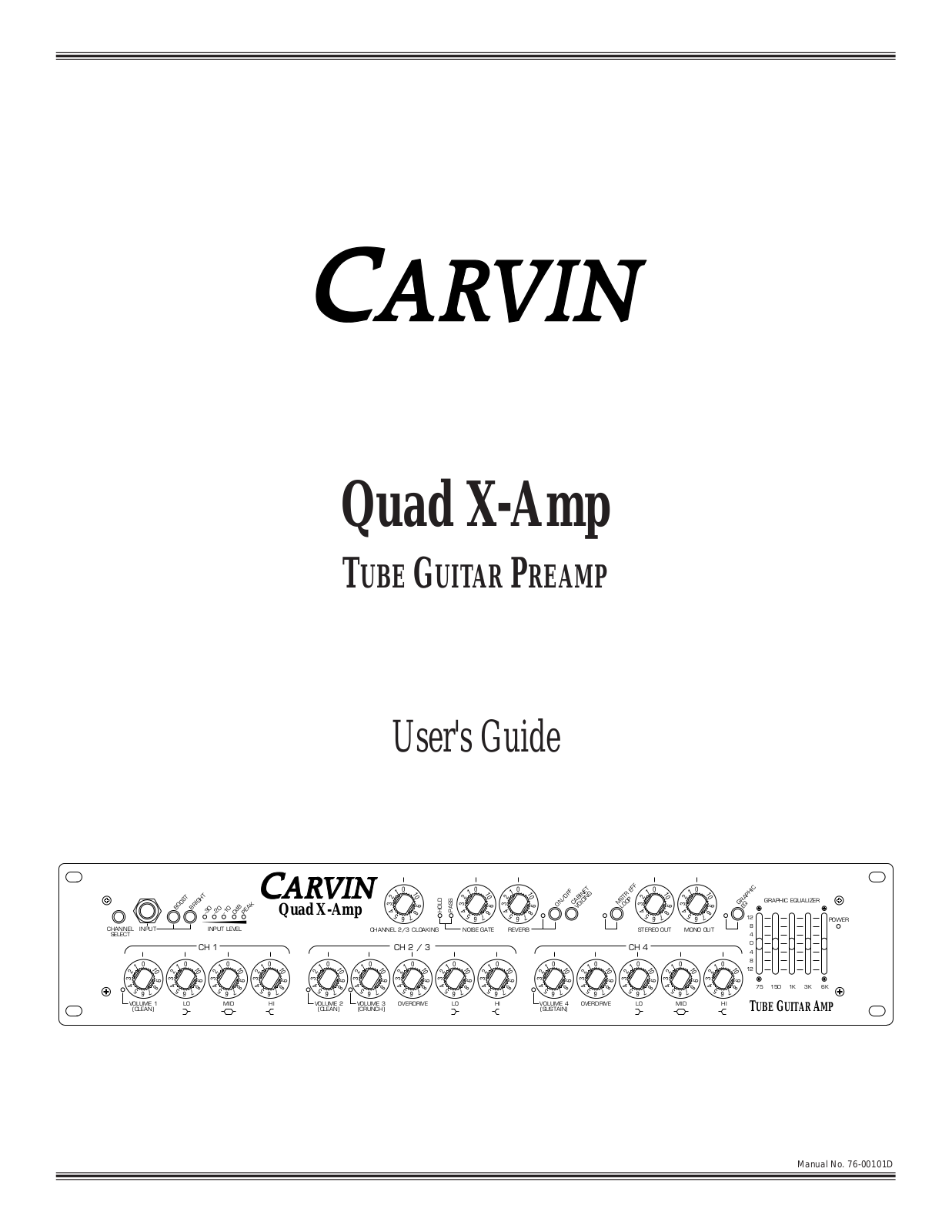 Carvin QUADX User Manual