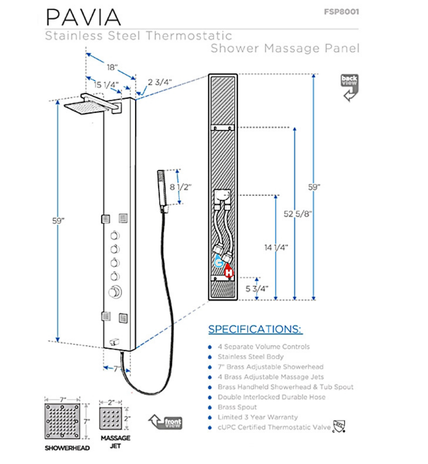 Fresca FBH1146 Specifications - ManualMachine.com