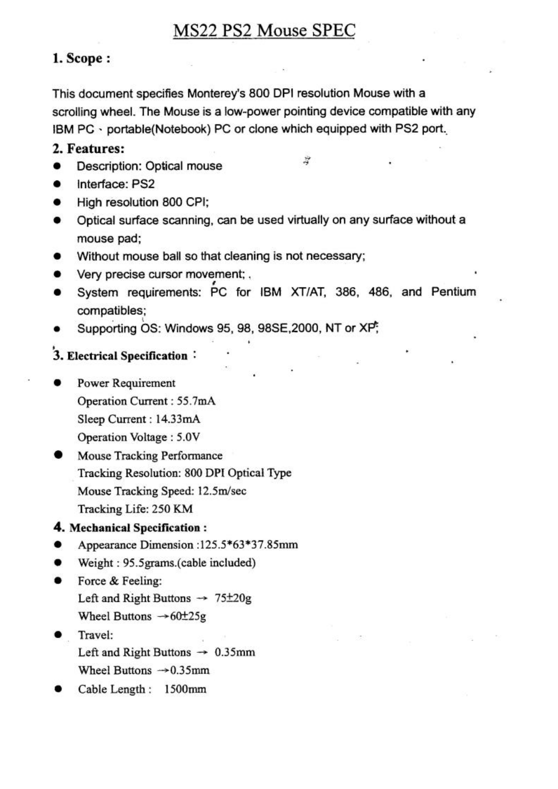 Monterey 46AMS22 Users Manual