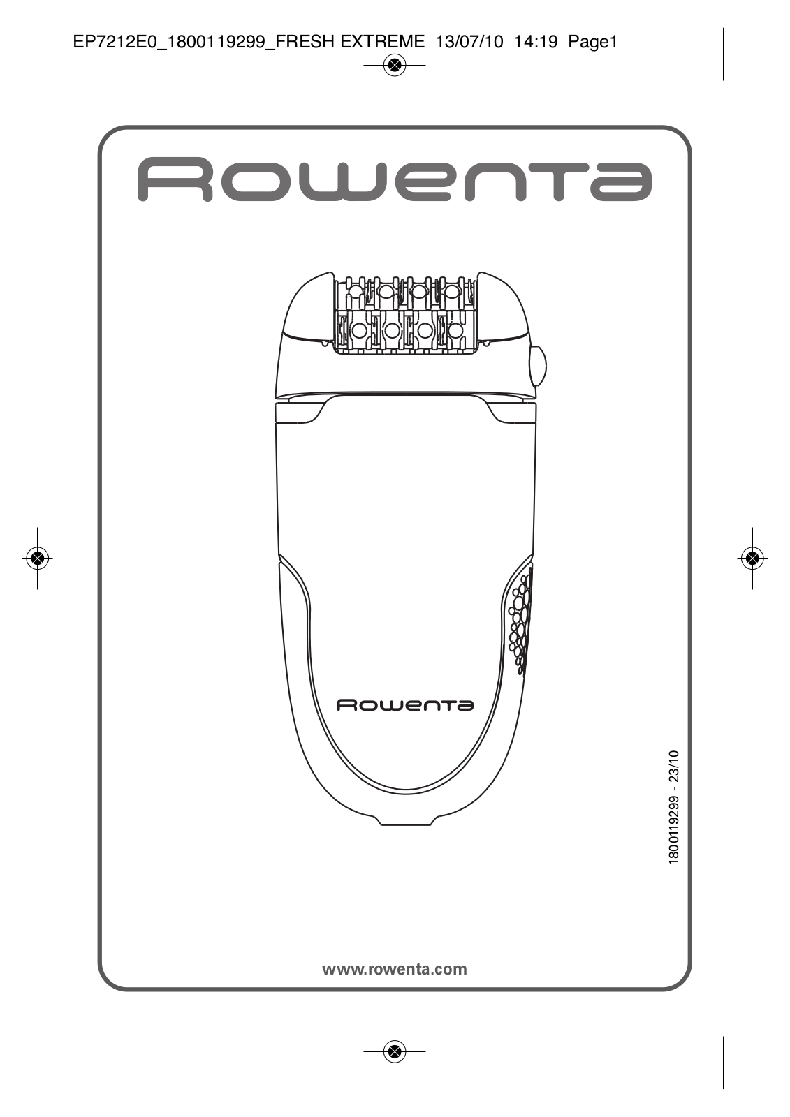 Rowenta EP7210 User manual