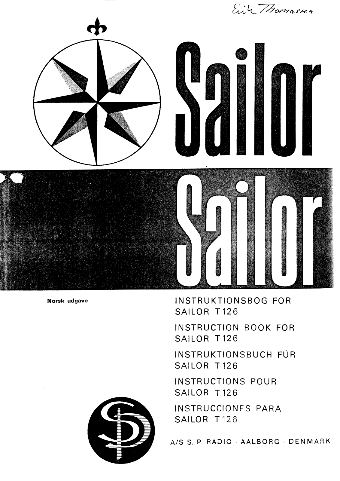 AS S.P. Radio T-126 Service manual