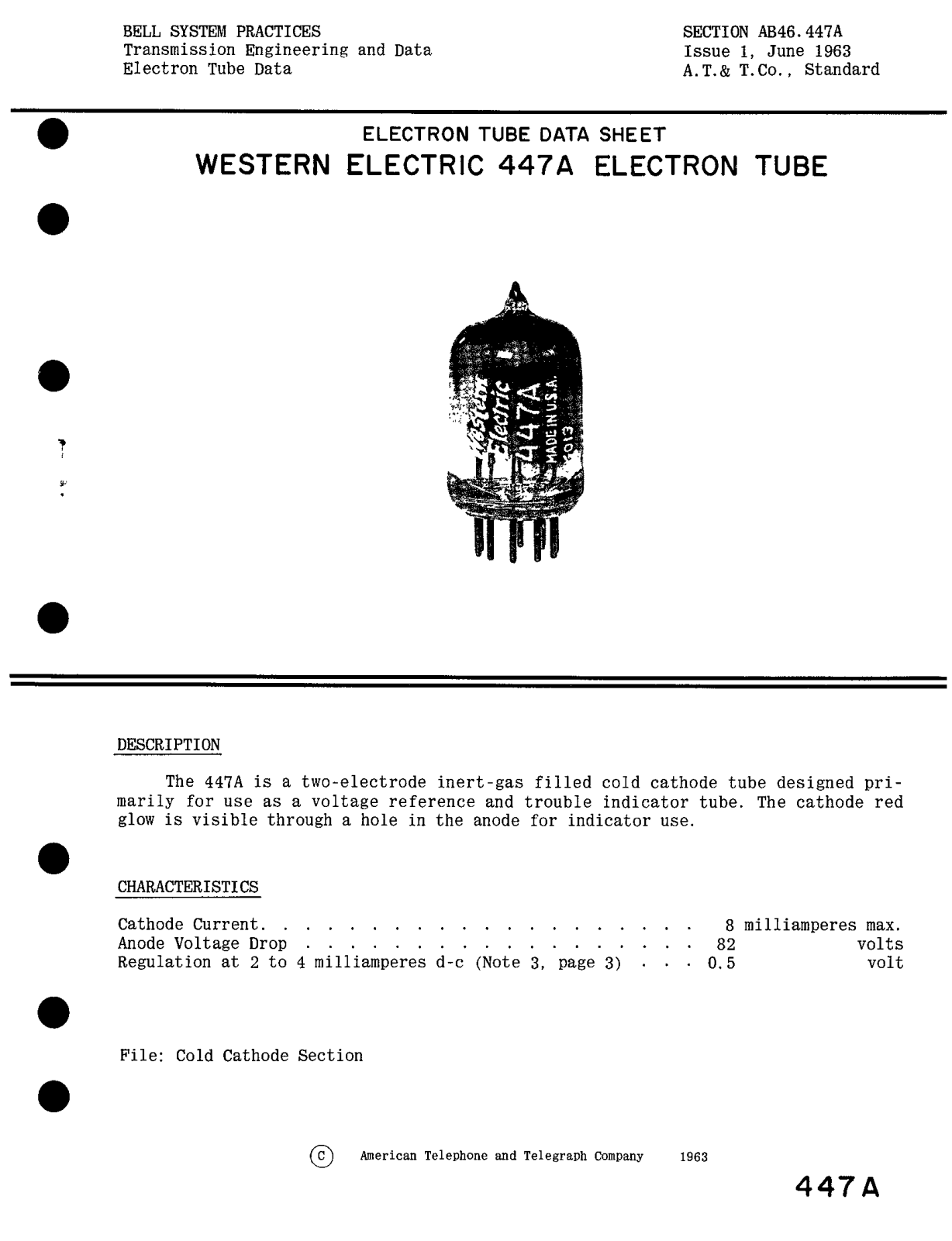 Western Electric 447-A Brochure