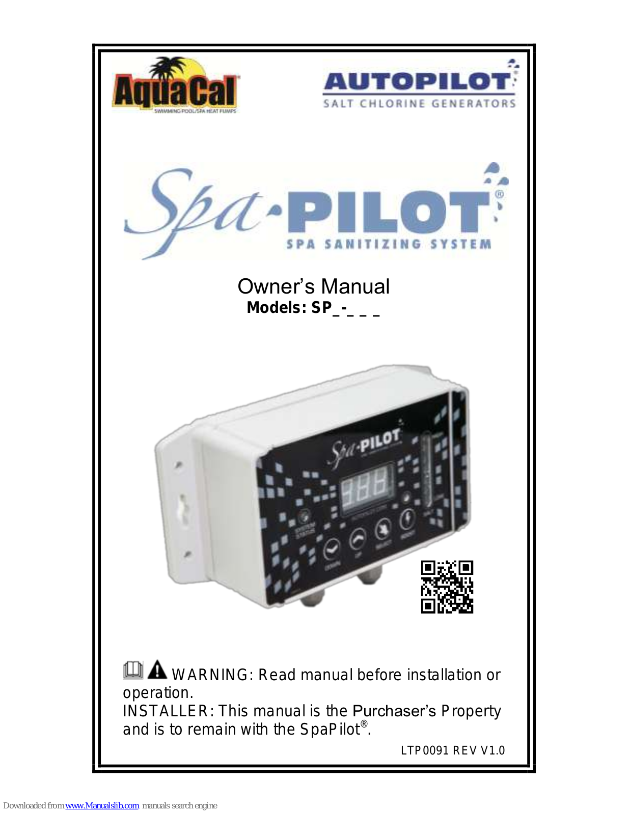 Autopilot SpaPilot SP Owner's Manual