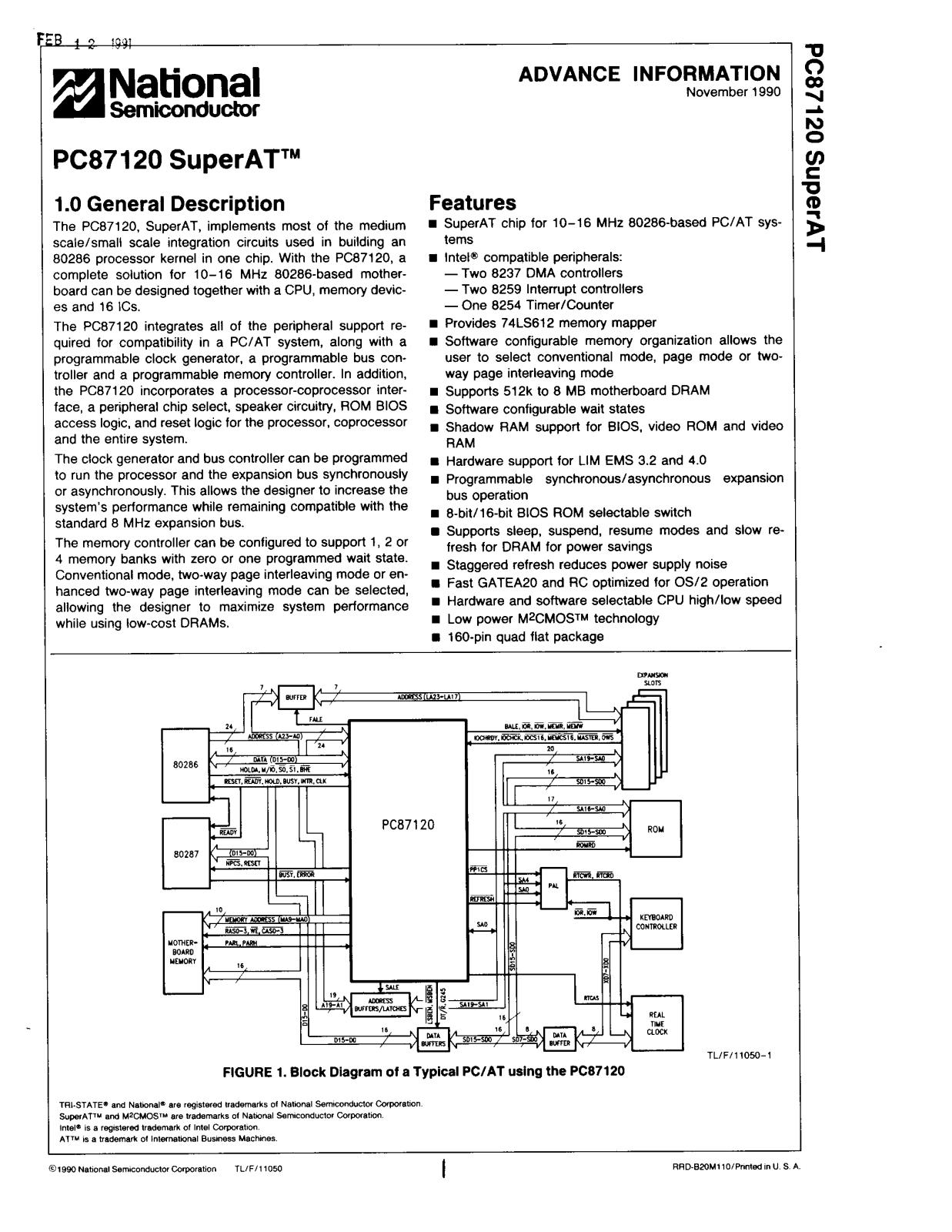 NSC PC87120 Datasheet