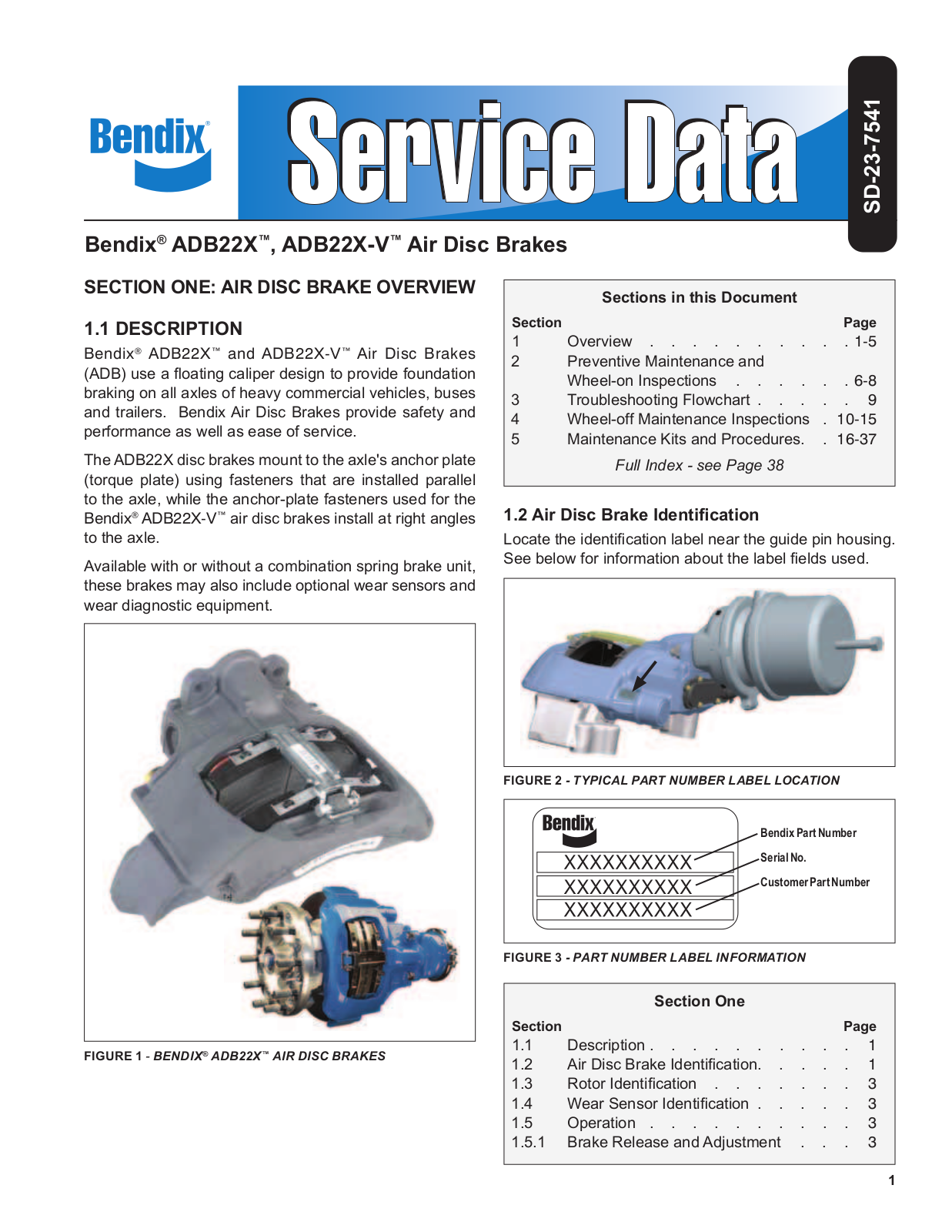 BENDIX BW7308 User Manual