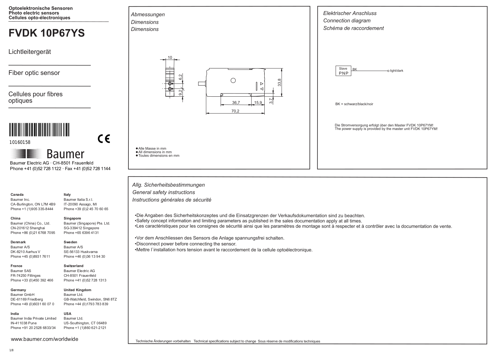 Baumer FVDK 10P67YS User Manual - ManualMachine.com