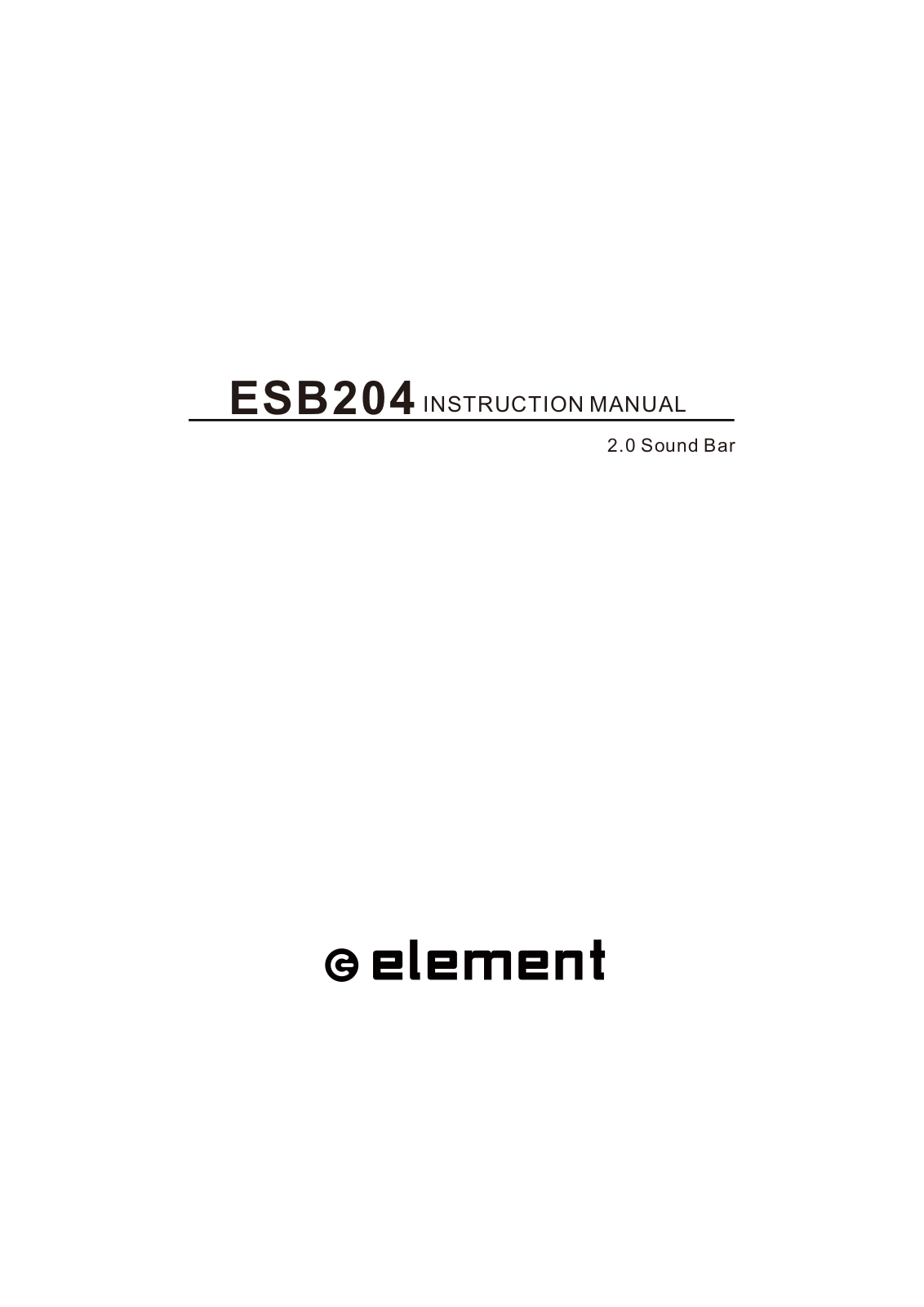 Guoguang Electric ESB204 Users manual