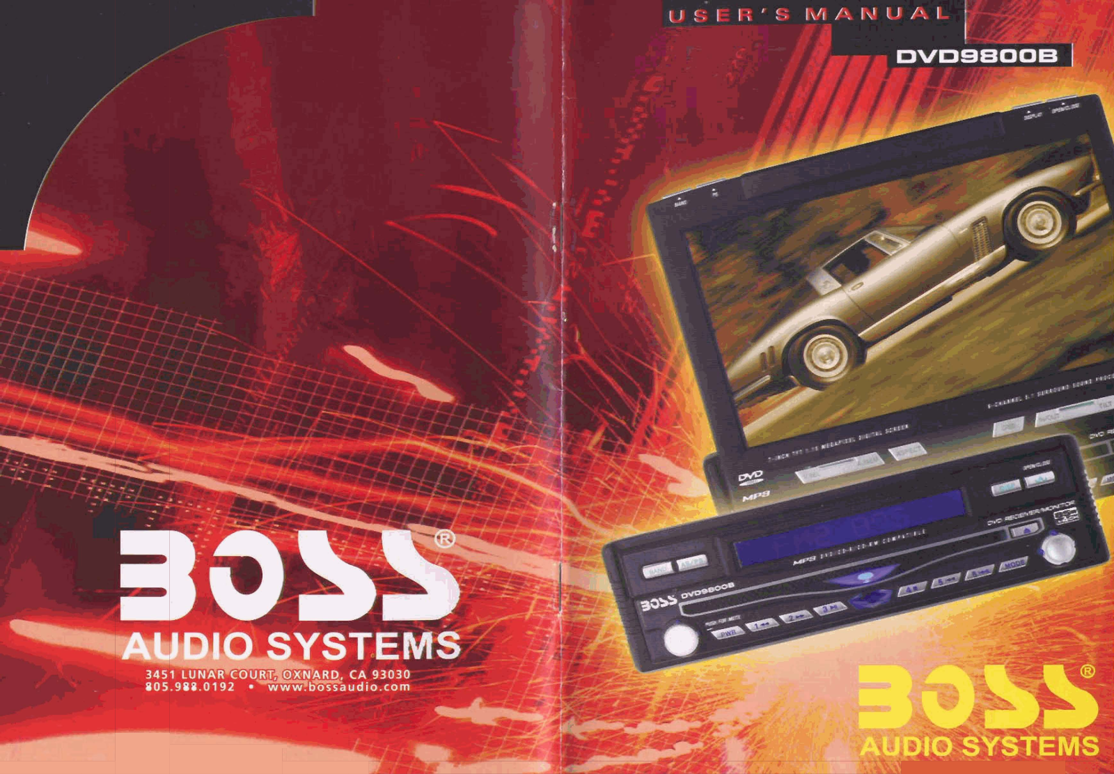 BOSS DVD-9800B User Manual