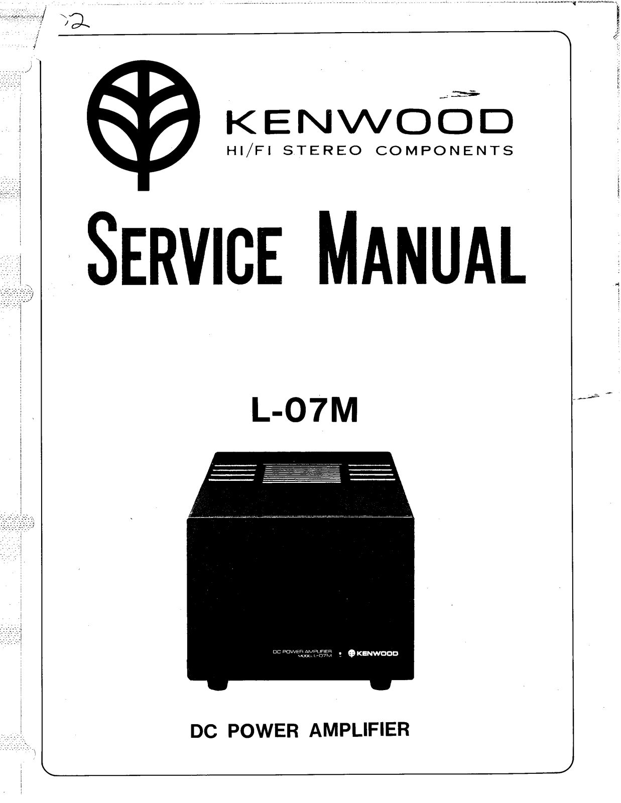 Kenwood L-07-M Service manual