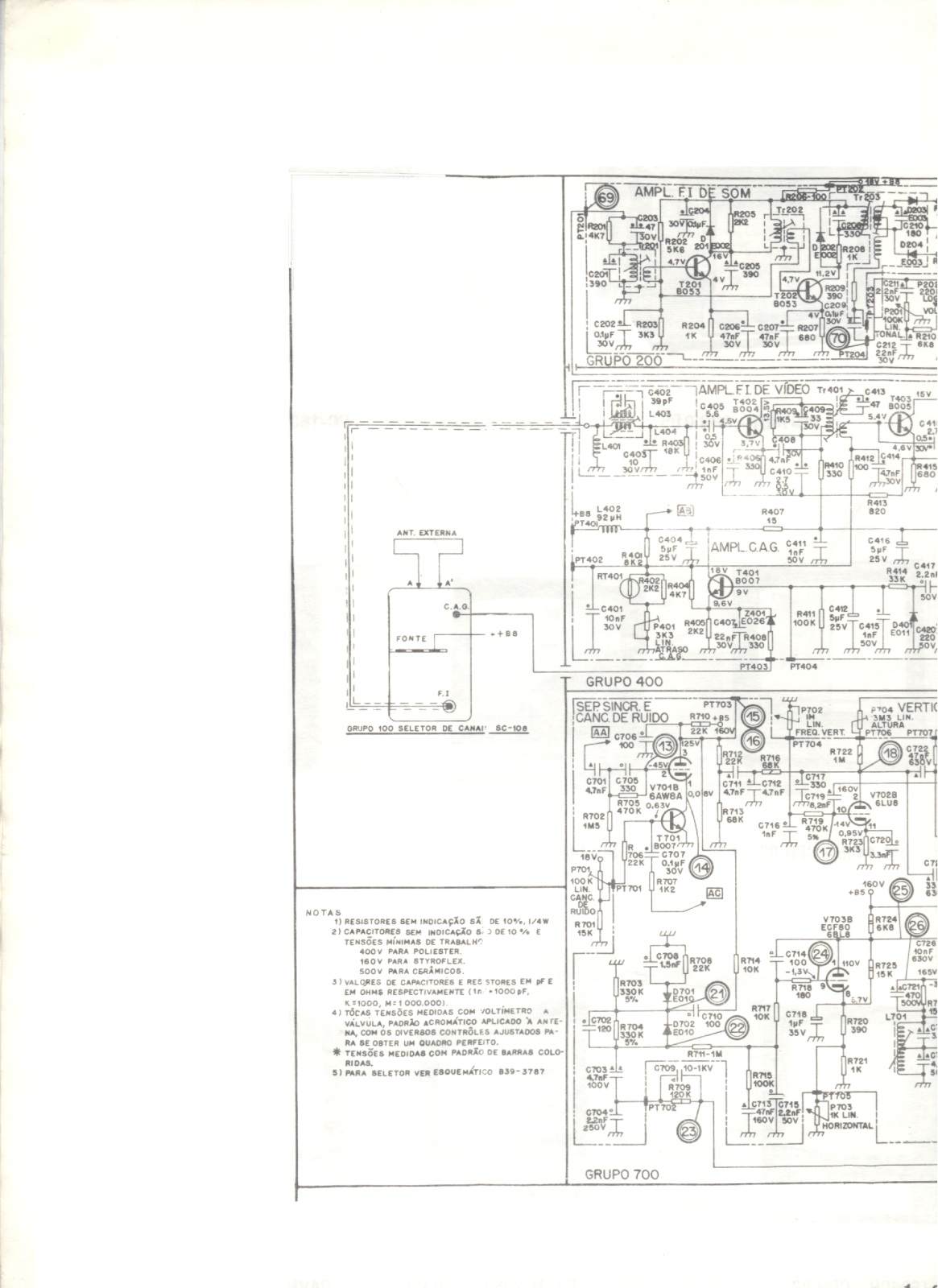 Philco Chassis 377-2-tv Schematic