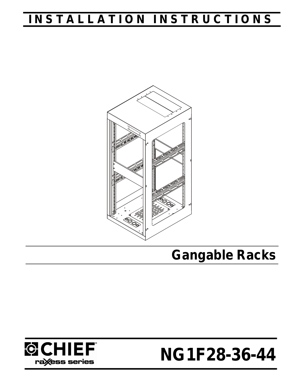 CHIEF NG1F28-36-44 User Manual