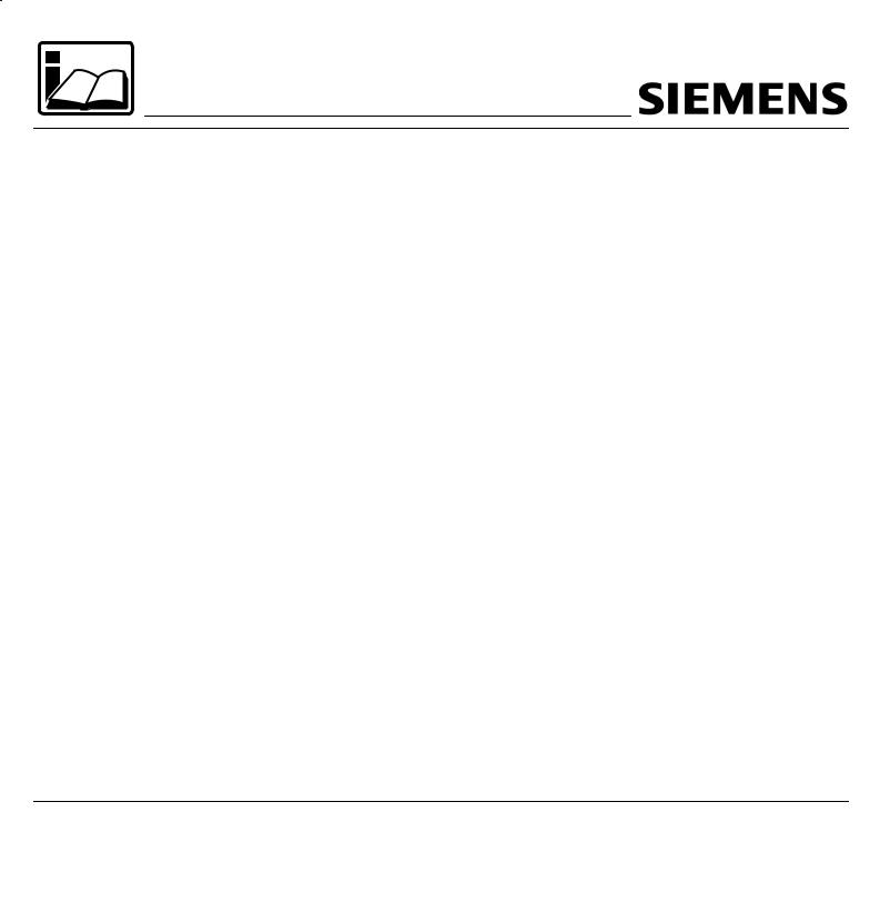 Siemens WXTS1251SN User Manual