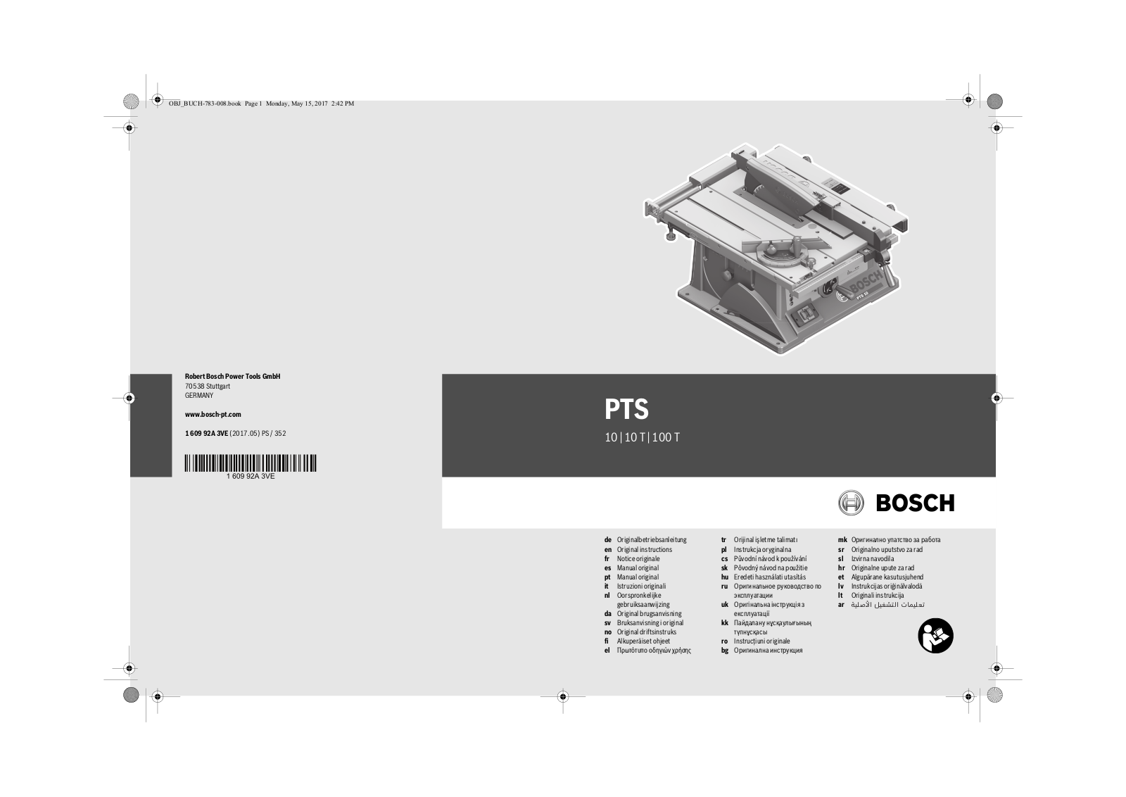 Bosch PTS 10 User Manual