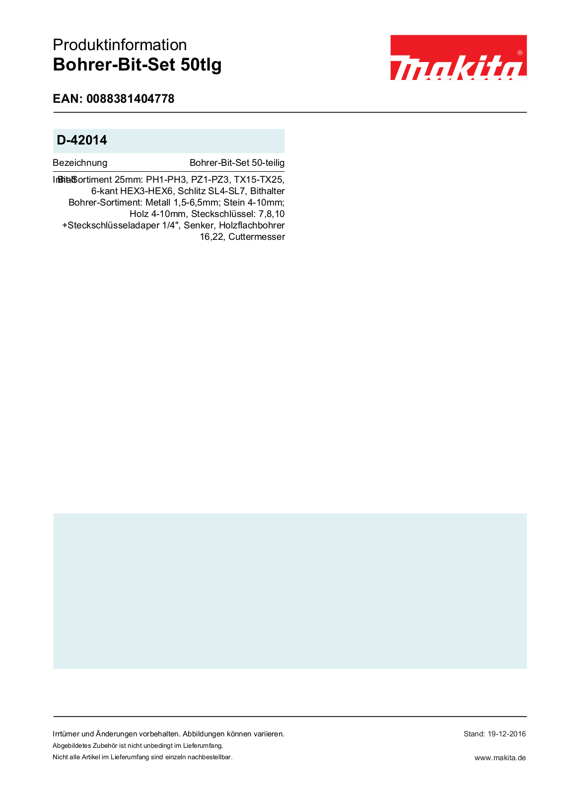 Makita D-42014 Service Manual