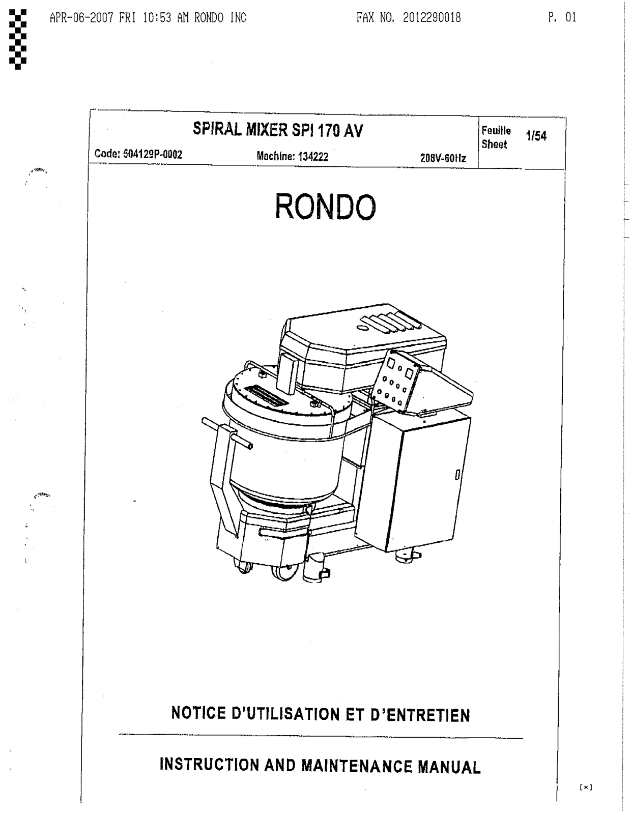 Gemini SPI 170 AV, SP 170 AV User Manual