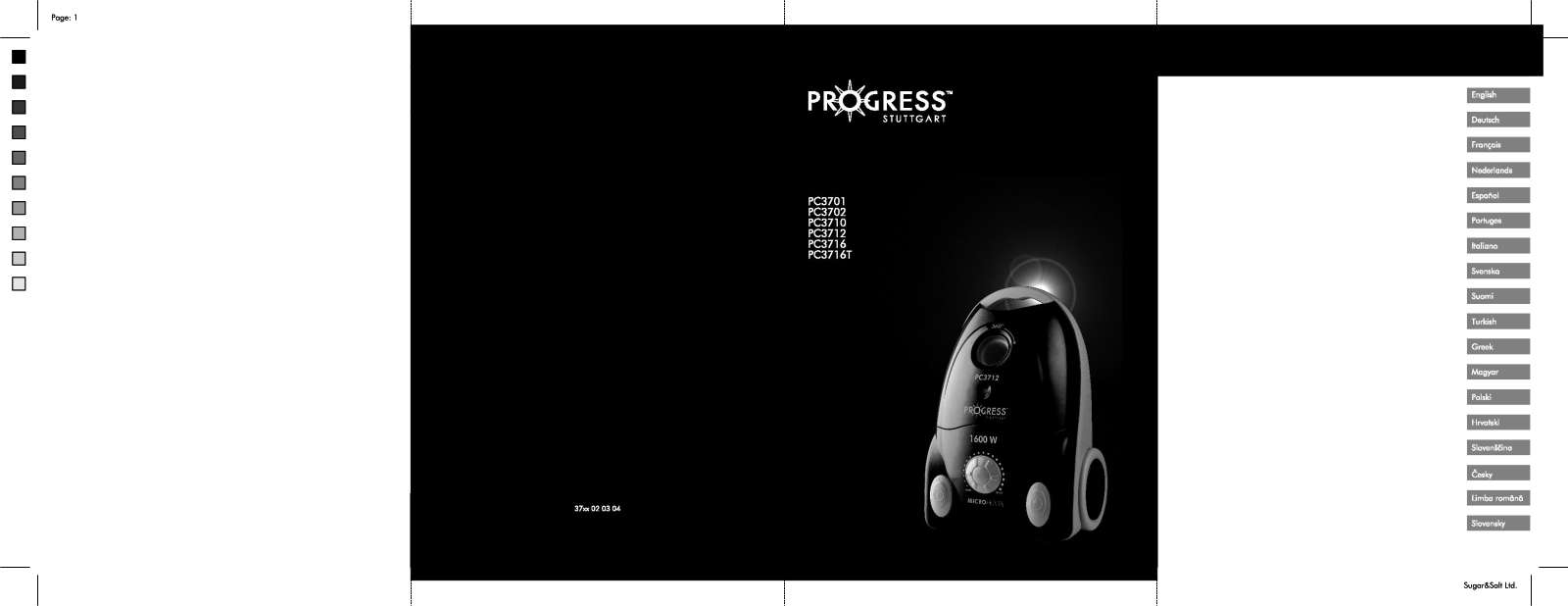 PROGRESS PC3716 User Manual