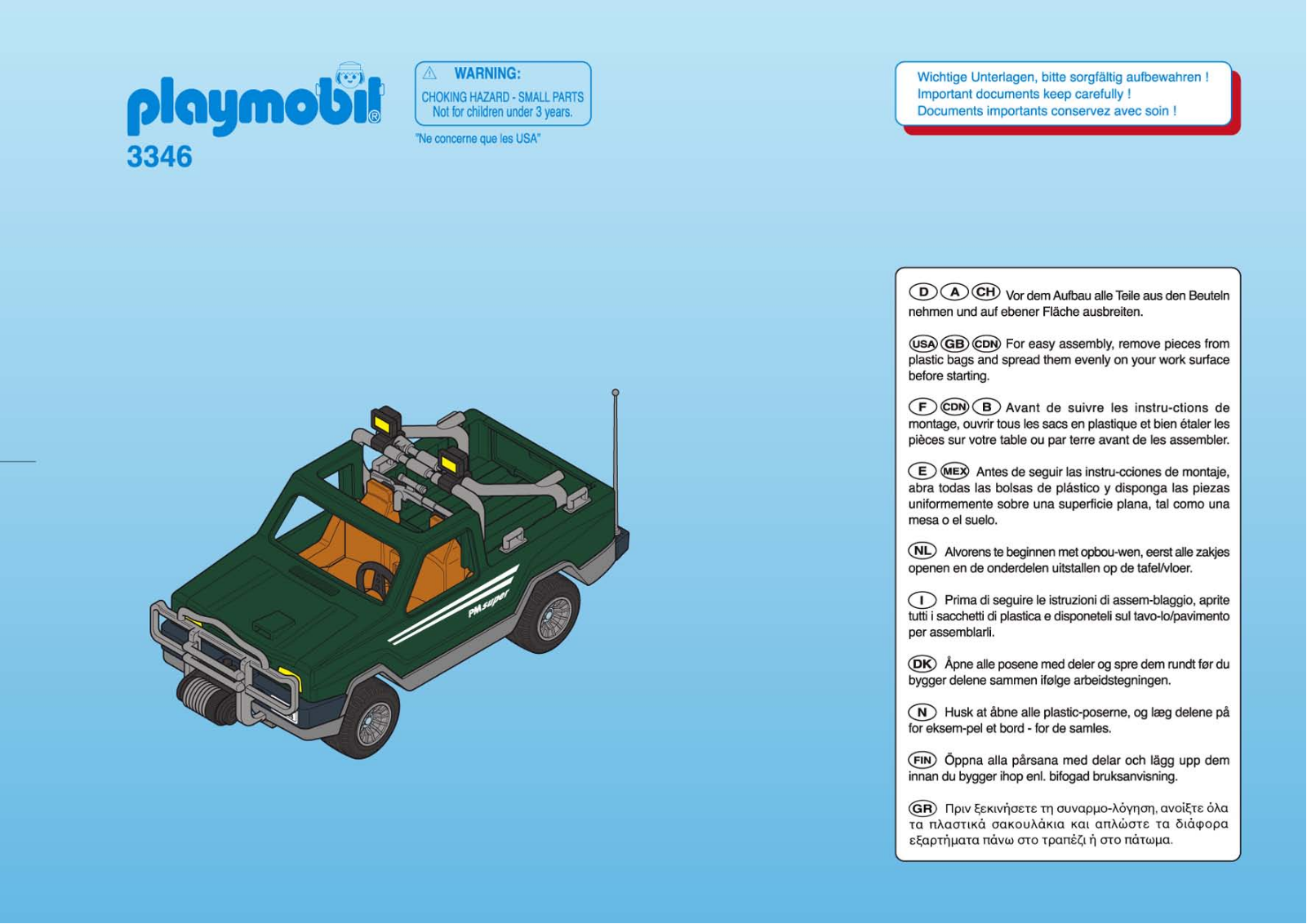 Playmobil 3346 Instructions