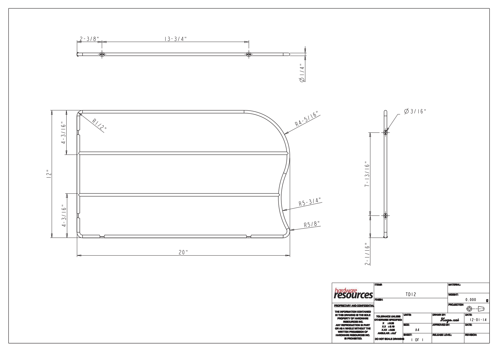 Hardware Resources HWSC1685 Dimensions - ManualMachine.com