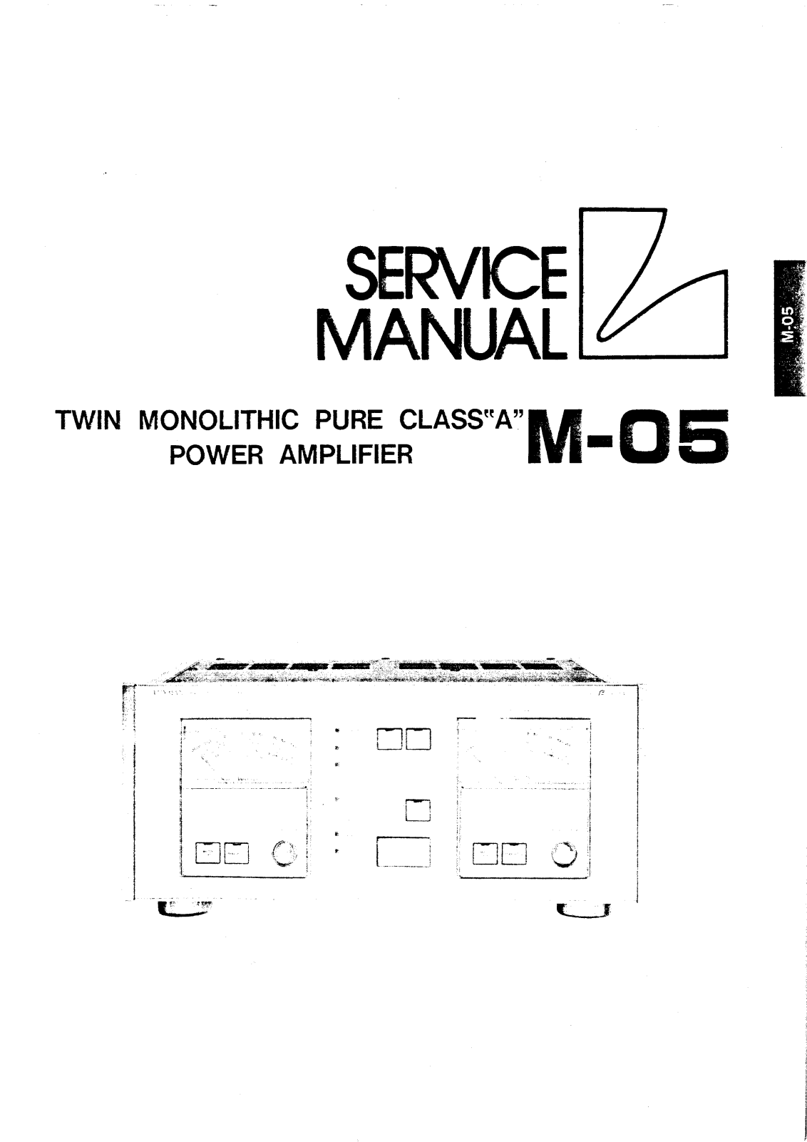 Luxman M-05 Service manual