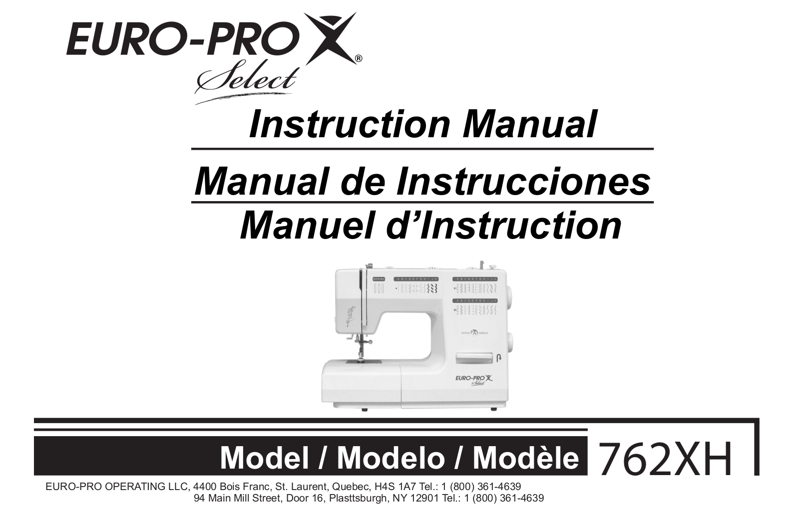 Euro-pro 762XH User Manual