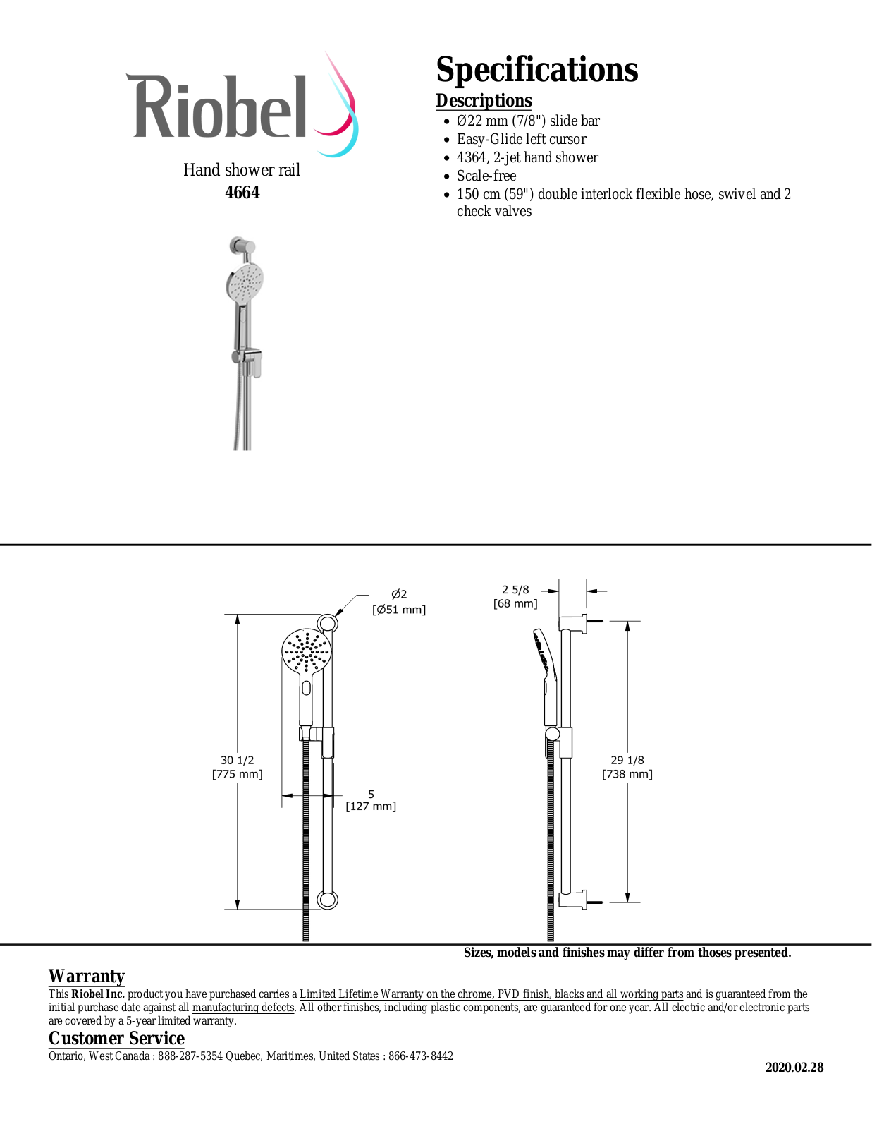 Riobel 4664C Specifications - ManualMachine.com