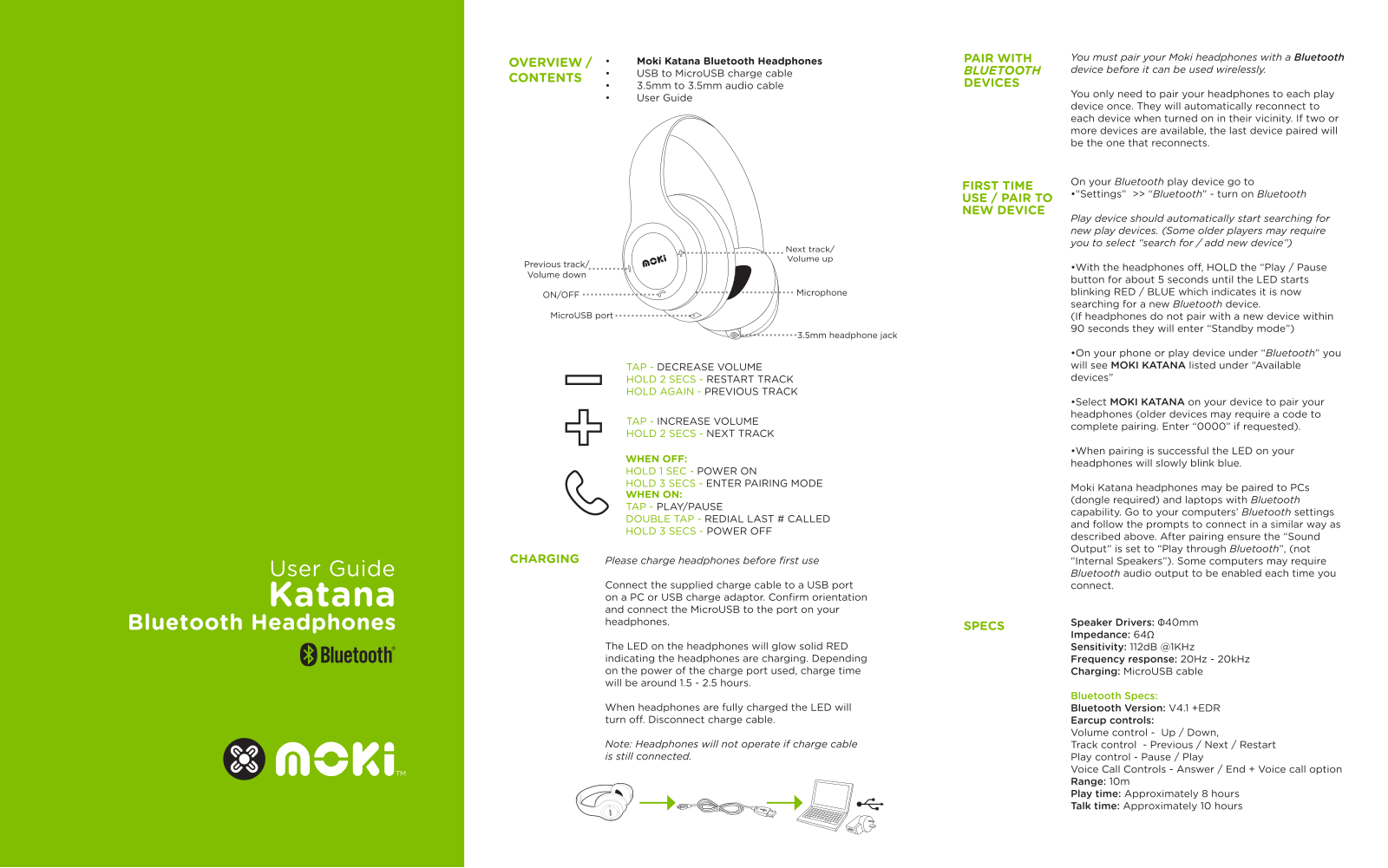 Moki ACC-HPKATK, ACC-HPEXPRI User Manual