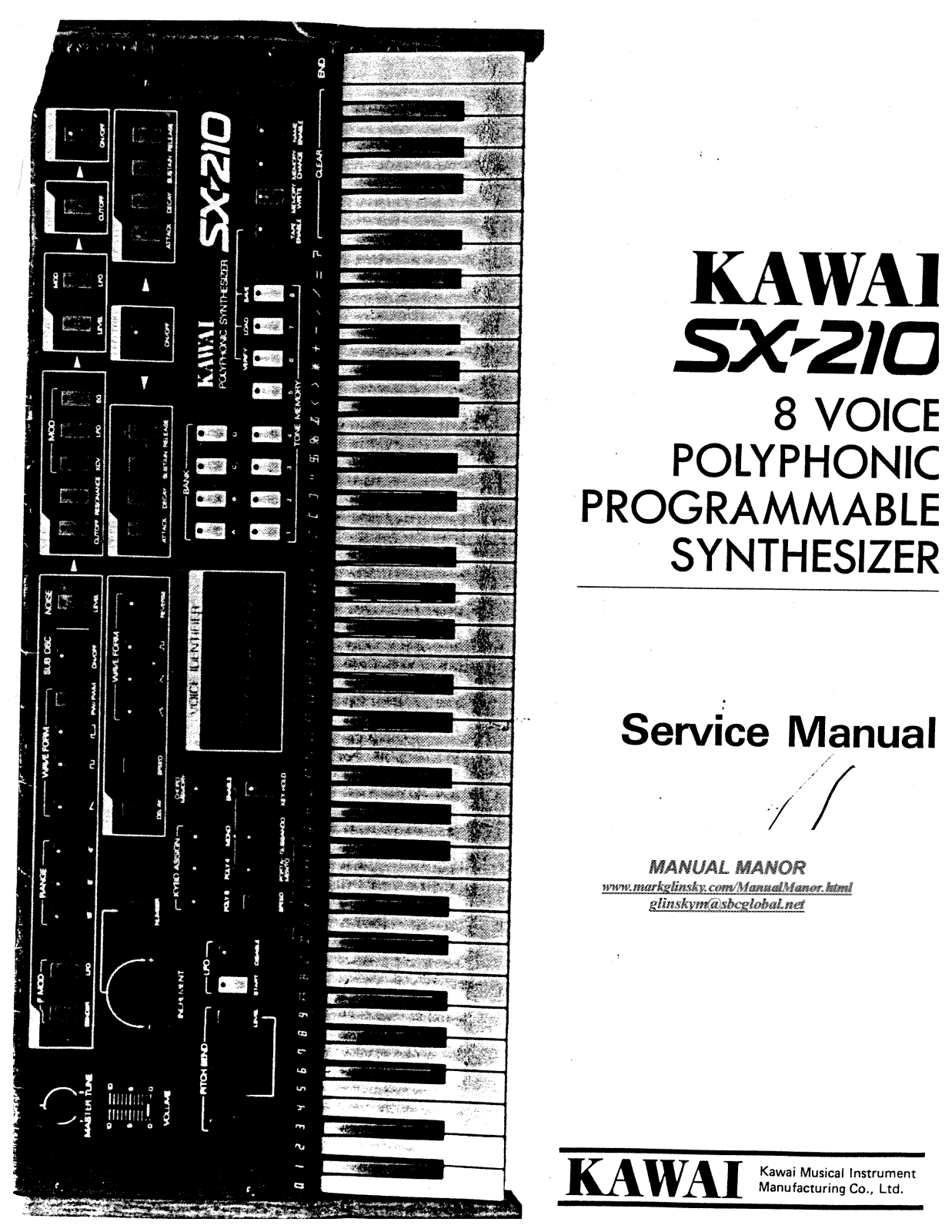 Kawai SX-210 User Manual