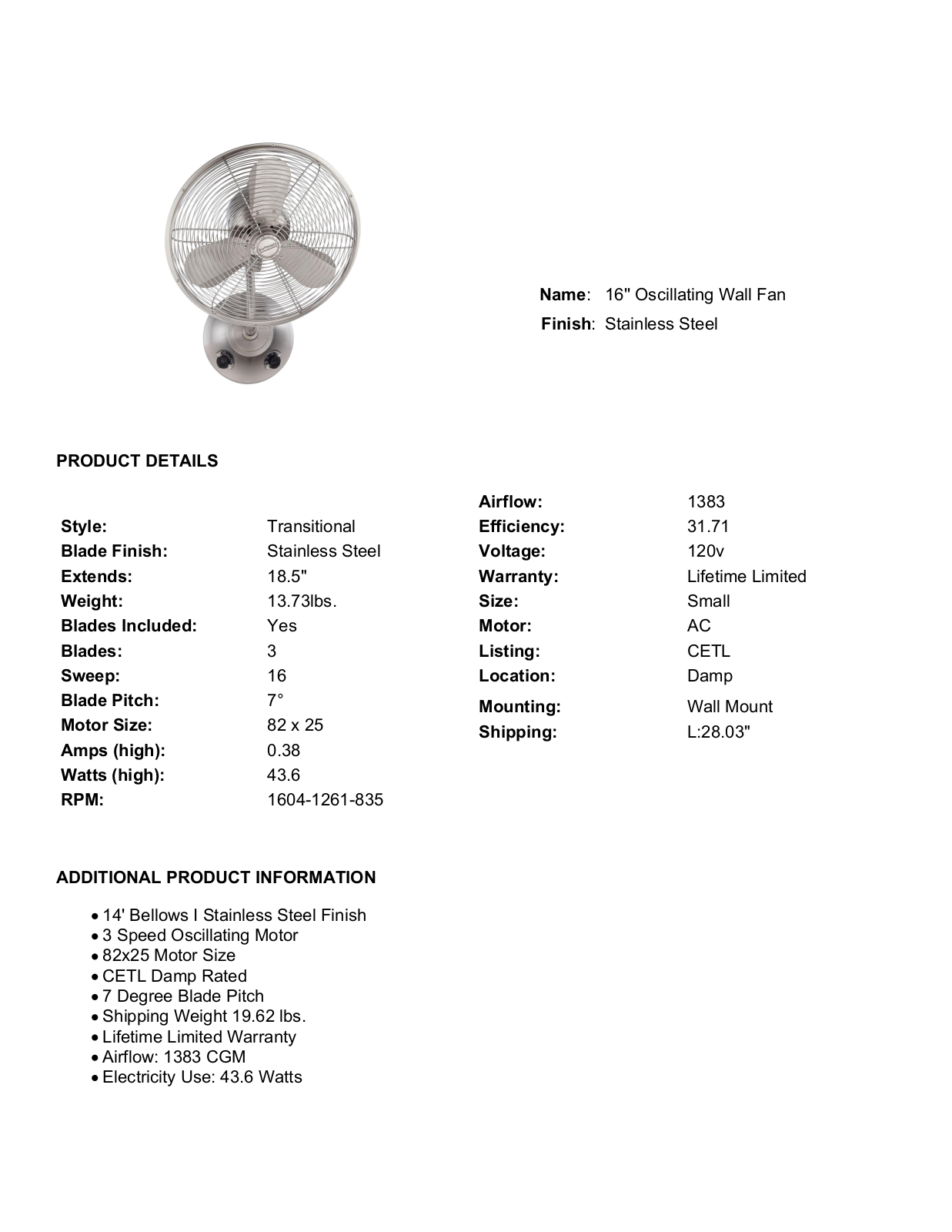 Longshore Tides LNTS5030 Specifications - ManualMachine.com