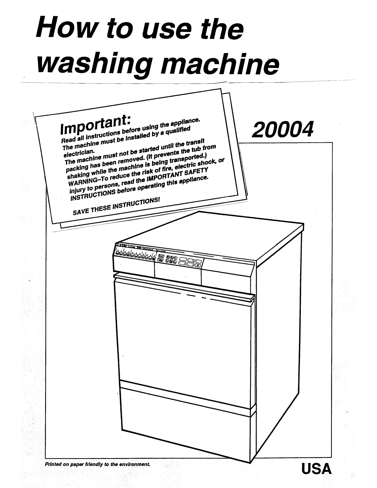 Asko 20004 Quick Start Guide