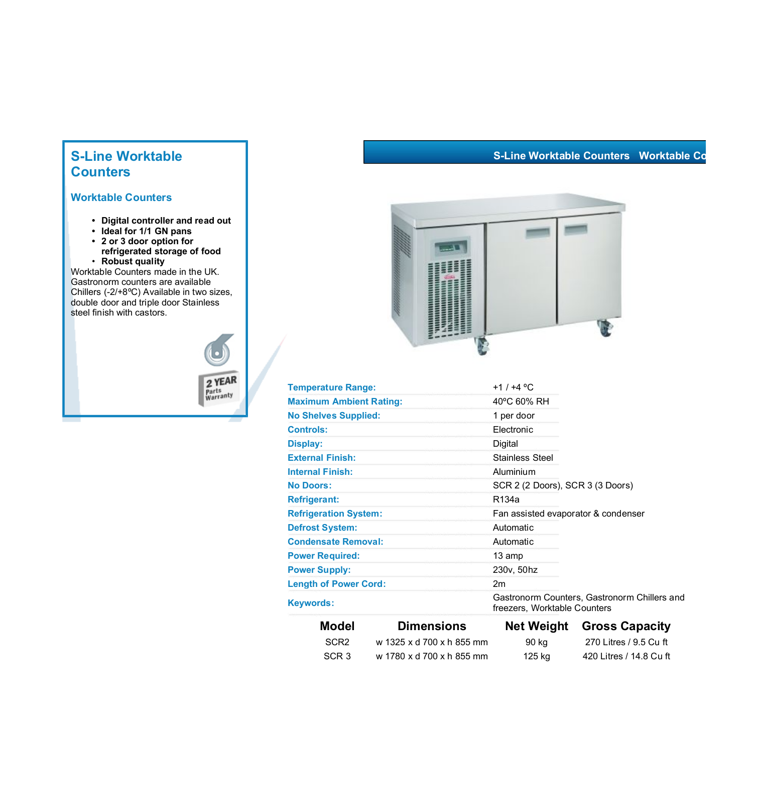 Valera SCR3, SCR2 DATASHEET