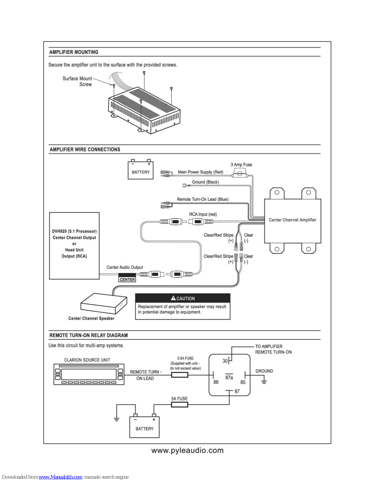 Pyle view PLVWCRK5 Installation Manual